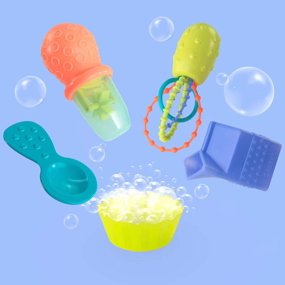 bath toys that look like baking supplies