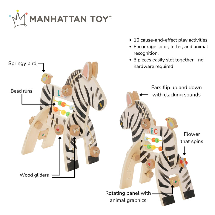 Safari Zebra Activity Toy