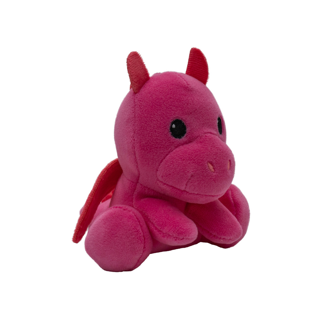 pink plush baby dragon