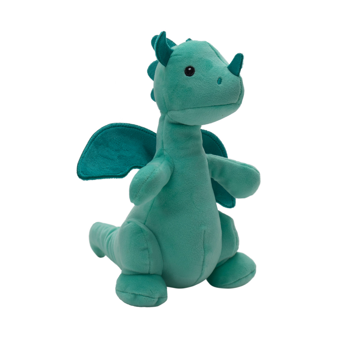 Jade green plush dragon