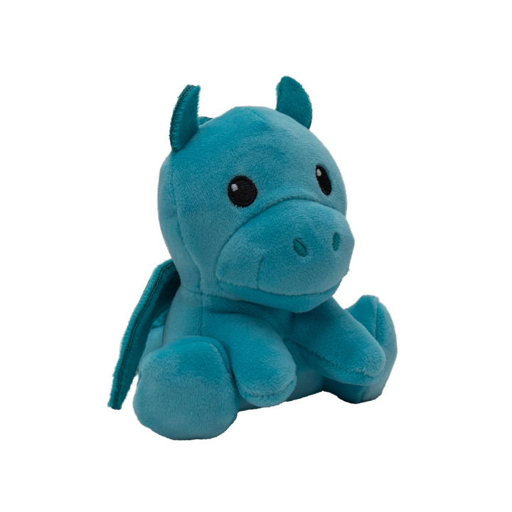 Blue breen plush baby dragon