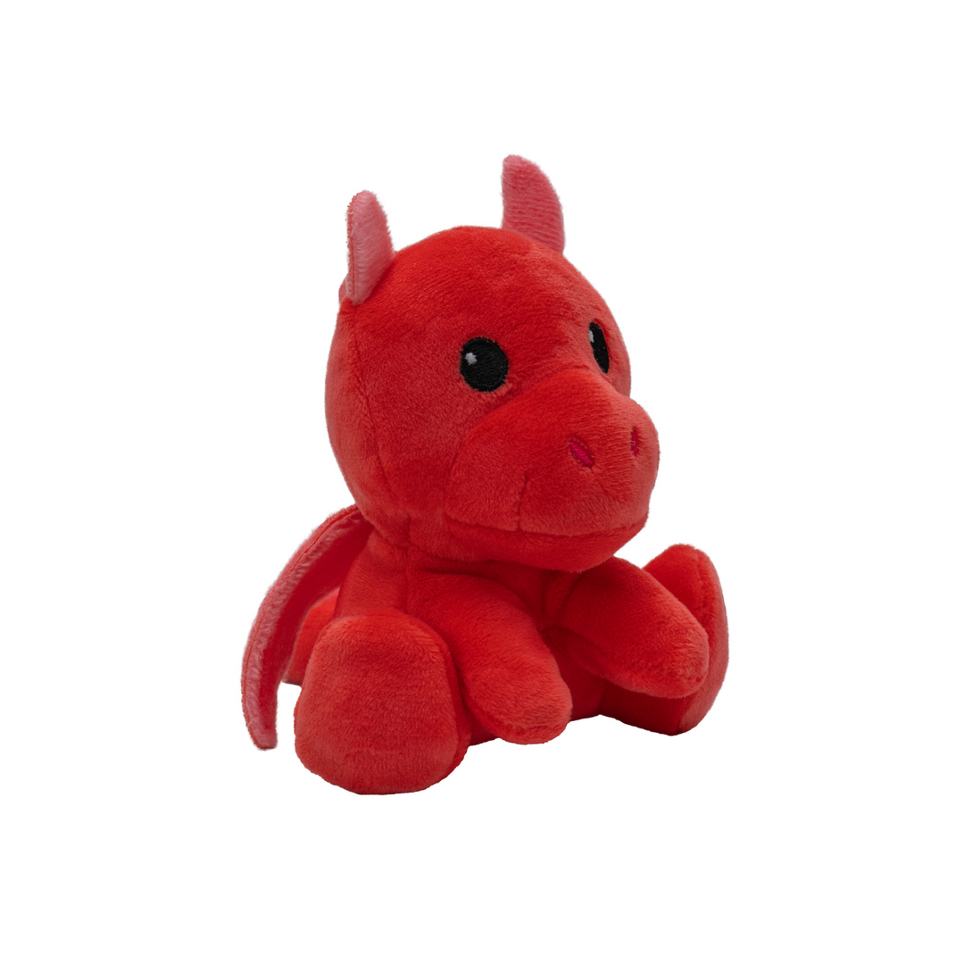 Red plush baby dragon