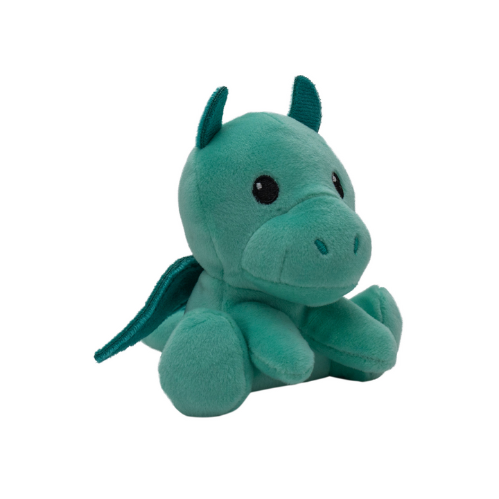 turquoise plush baby dragon