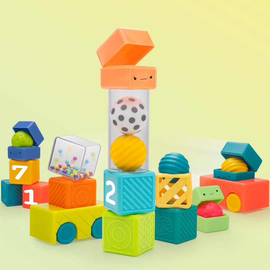 Colorful block set toy