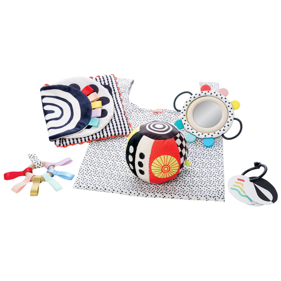 Wimmer Sensory Fun-Damentals Gift Set group visual of four included baby toys