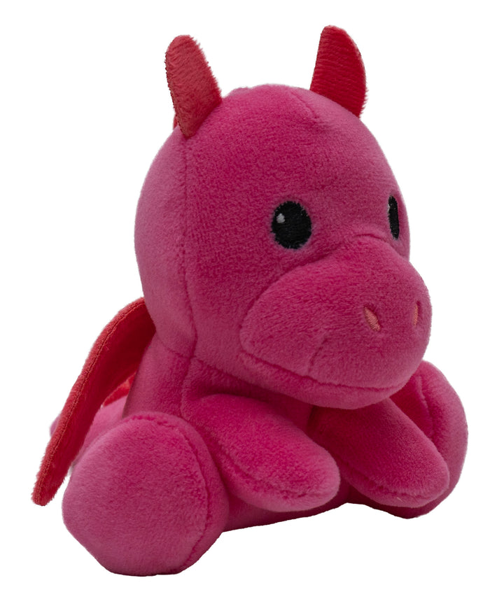 Pink soft plush small baby dragon