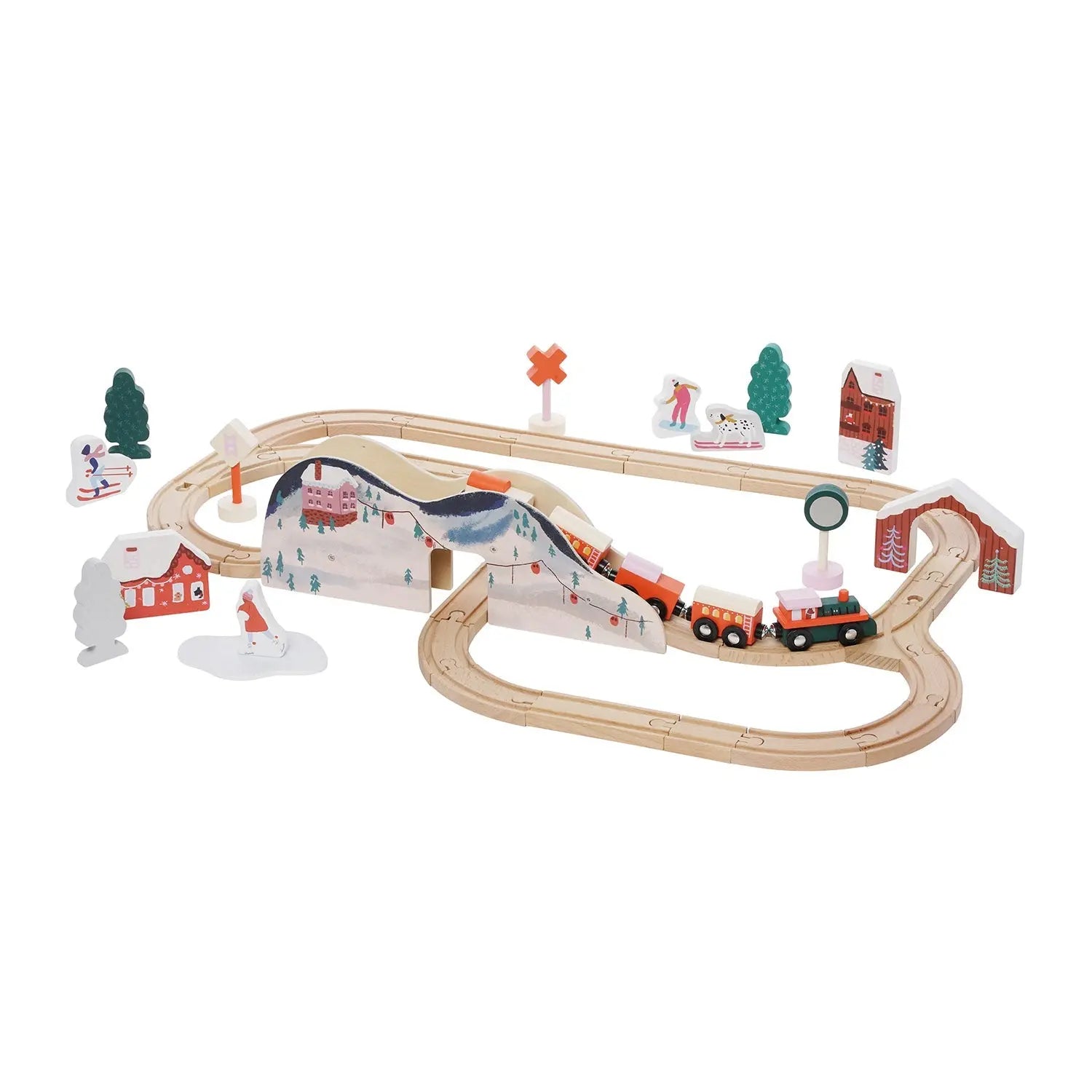 Wooden cheap toy track