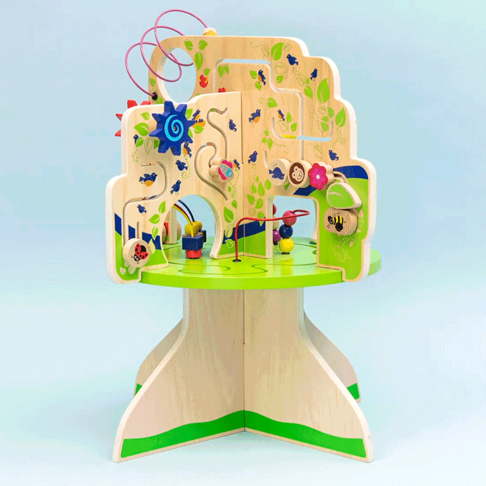 Wood Tree Top Activity Toy for 1 year olds: Manhattan Toy