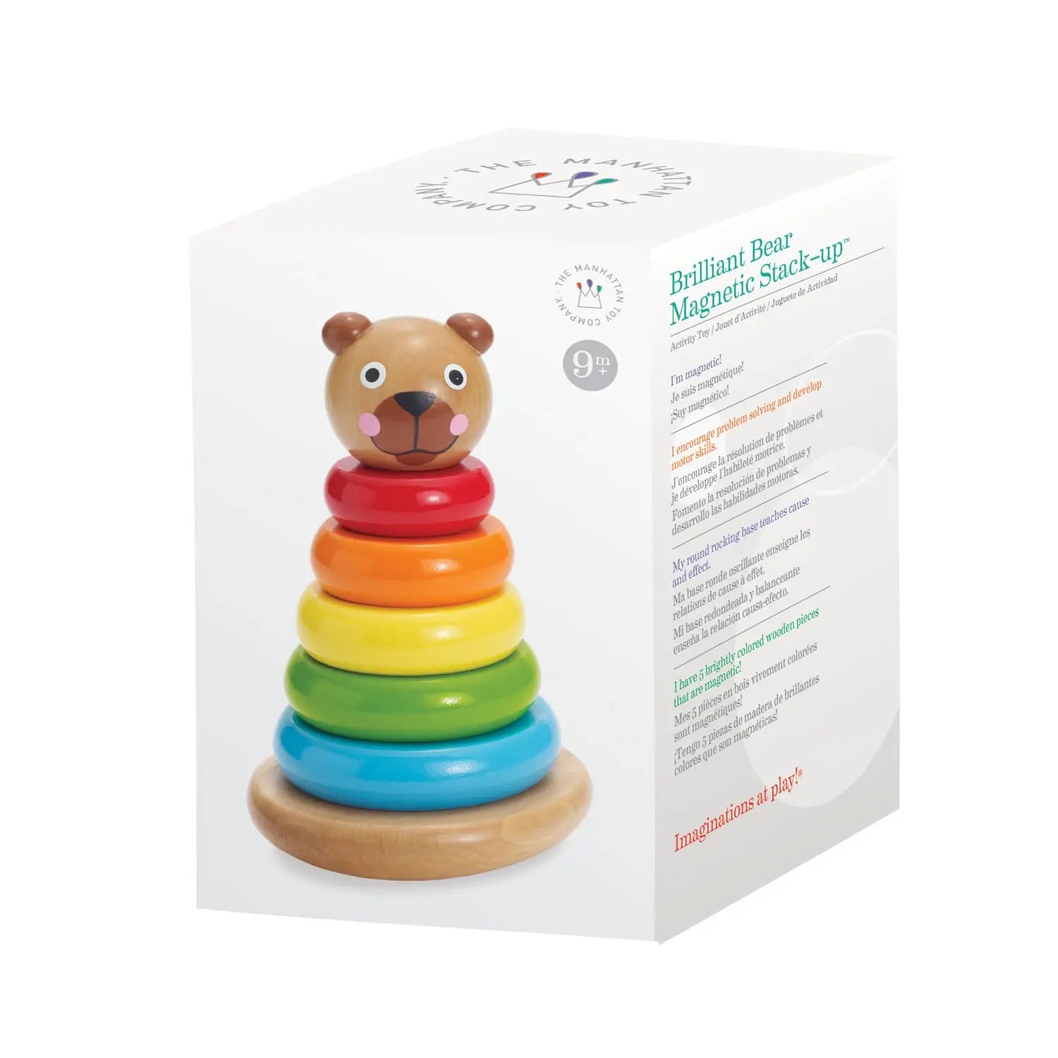 Brilliant Bear Magnetic Stack-up Stacking Toy – Manhattan Toy